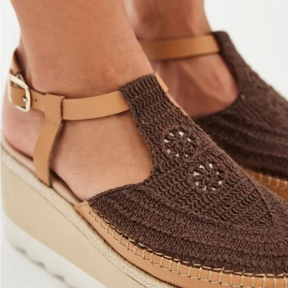 Free People Morning in Mykonos Espadrille Platforms Size 8 - Picture 3 of 14